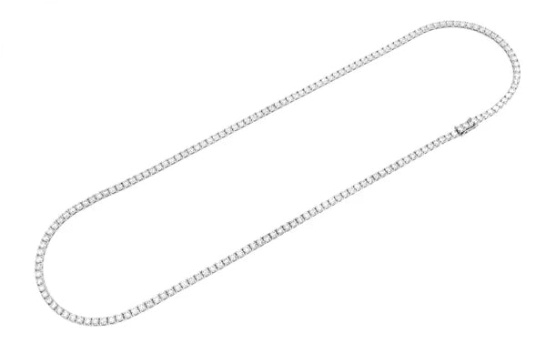 Erkals Jewellers 15pt Prong Set Tennis Necklace 18K Gold 22.00ctw