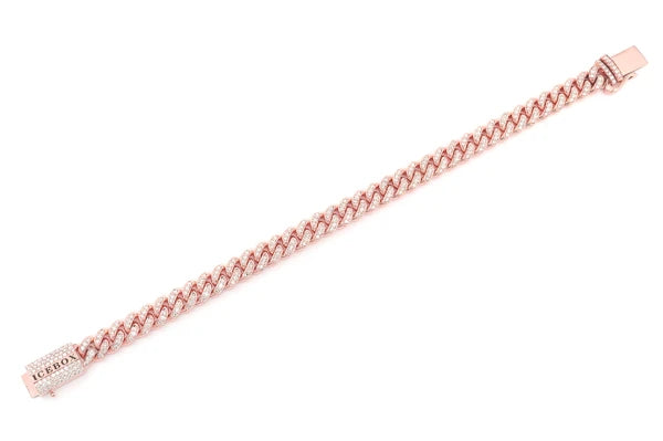 Erkals Jewellers 8mm Miami Cuban Diamond Bracelet 18K Gold 4.00ctw