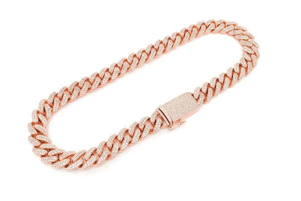 Erkals Jewellers 18mm Miami Cuban Diamond Necklace 18K Gold 37.00ctw