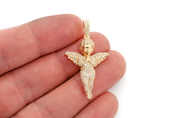 Erkals Jewellers Angel Pendant 18K Gold Diamond 1.15ctw