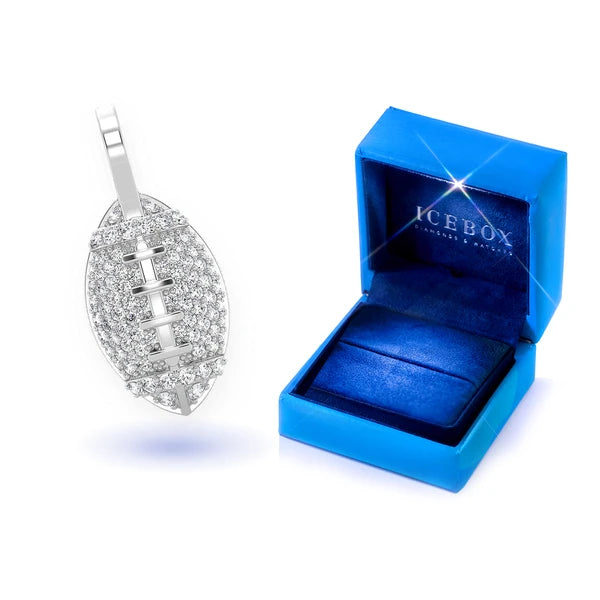 Erkals Jewellers American Football Pendant 18K Gold Diamond 0.40ctw
