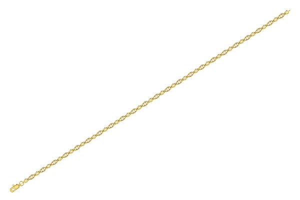 Erkals Jewellers Geometric Bezel Set Link Diamond Bracelet 18K Gold 0.50ctw