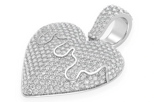 Pendentif diamant dégoulinant de 1,25 ct en or massif 14 carats