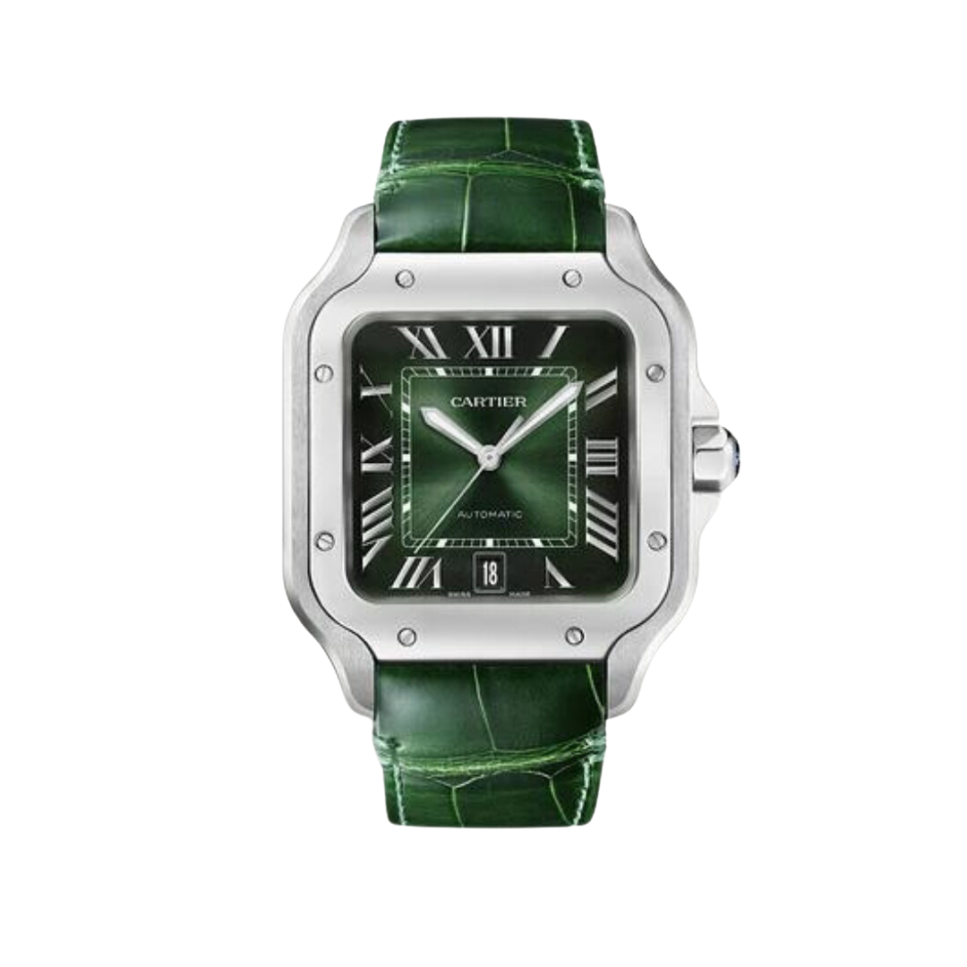 Cartier Santos De Cartier WSSA0062 Green Dial Large Model 2023