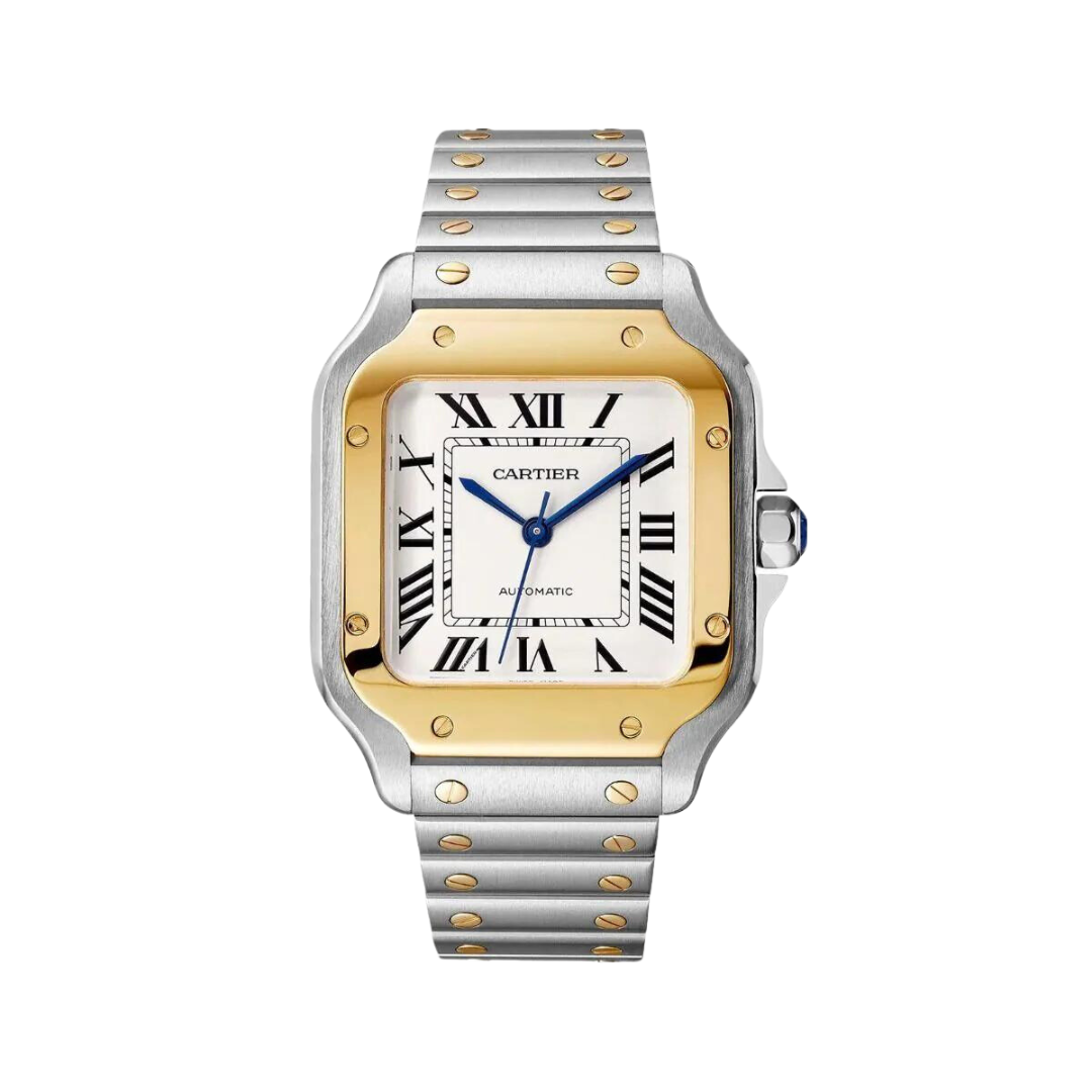 Cartier De Santos W2SA0016 Modelo Mediano Esfera Blanca