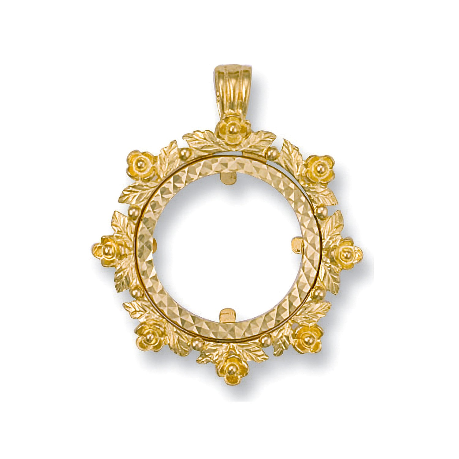 Y/G (Half) Fancy Sovereign Pendant