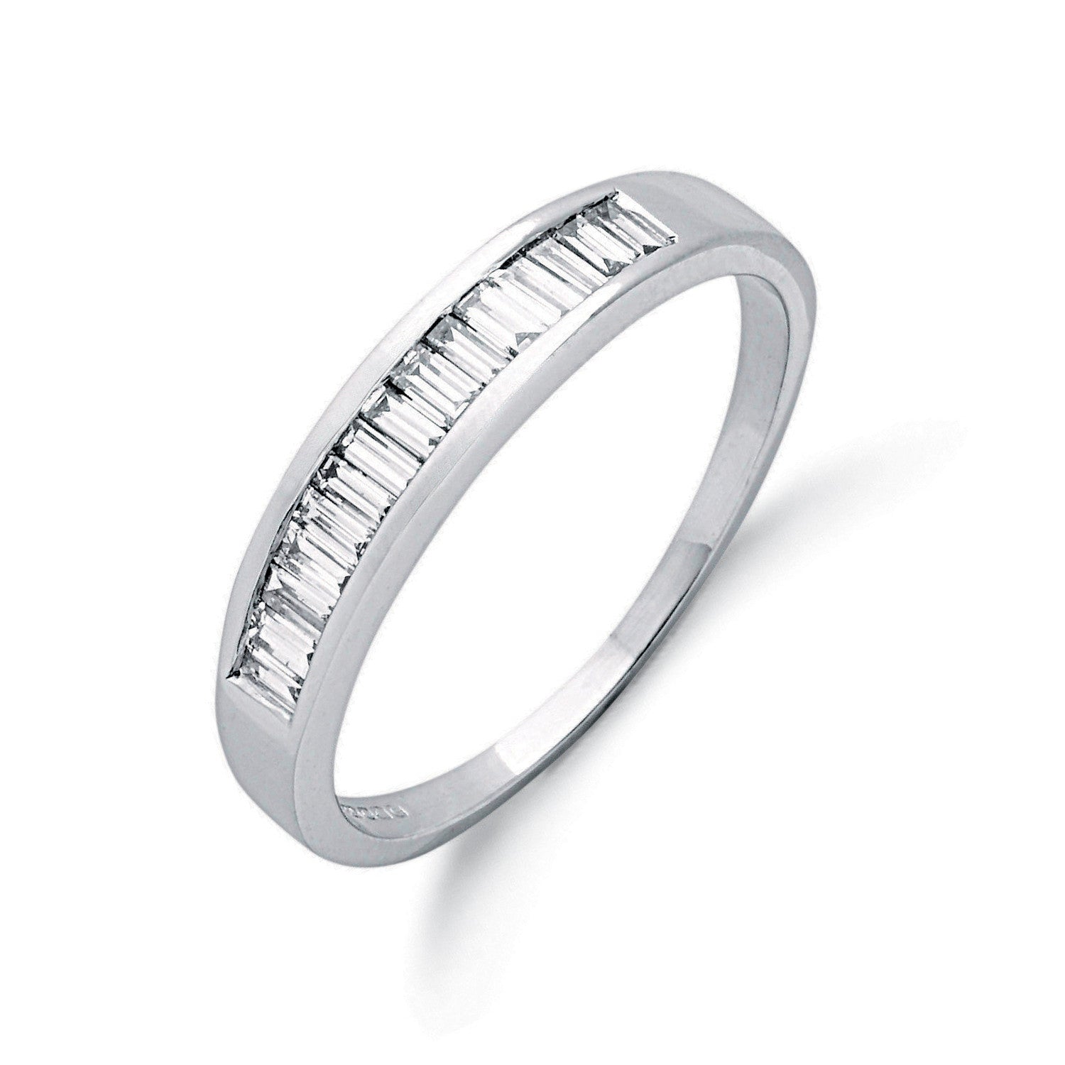 9ct W/G 0.50ct Baguette Cut Diamond Eternity Ring