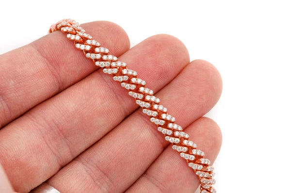 Erkals Jewellers 6mm Miami Cuban Diamond Bracelet 18K Gold 4.25ctw