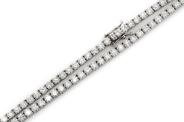 Erkals Jewellers 12pt Prong Set Diamond Tennis Necklace 18K Gold 20.00ctw