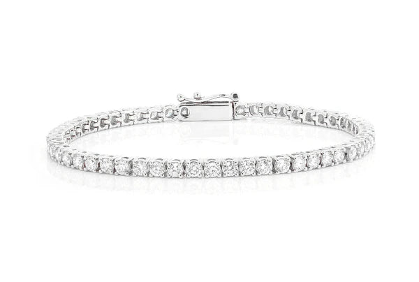 Erkals Jewellers 12pt Prong Set Diamond Tennis Bracelet 18K Gold 8.25ctw