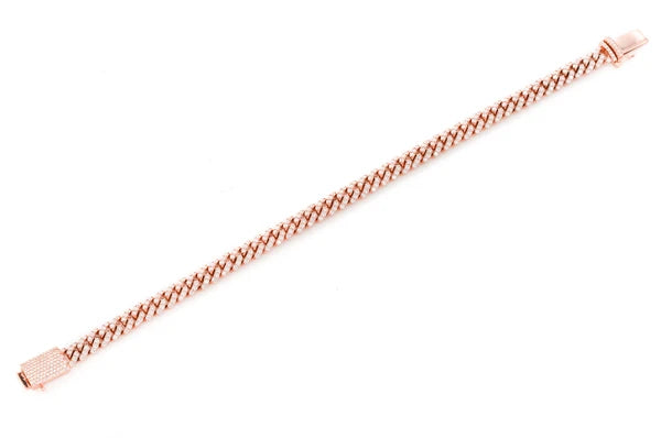 Erkals Jewellers 4mm Miami Cuban Diamond Bracelet 18K Gold 1.50ctw