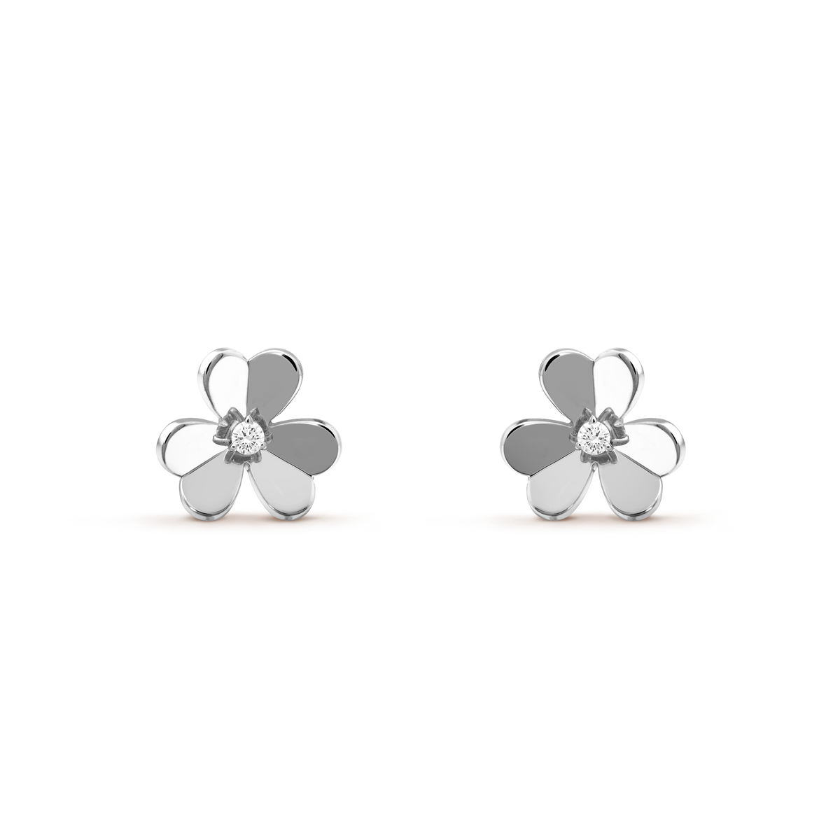 Van Cleef & Arpels Frivole Small Earrings 18K White Gold
