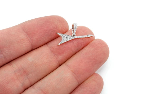 Erkals Jewellers Flying V Guitar Pendant 18K Gold Diamond 0.15ctw