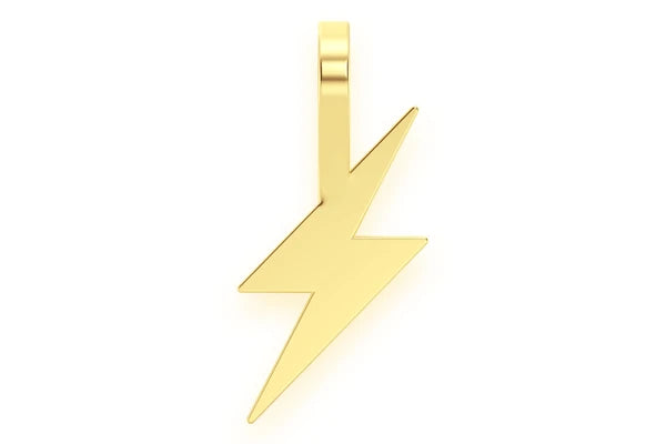 Erkals Jewellers Mini Lightning Bolt Emoji Pendant 18K Gold
