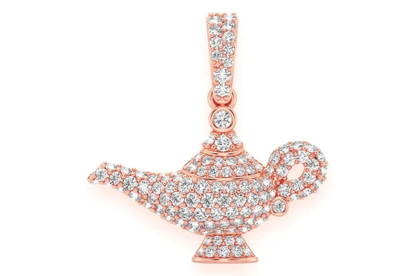 Erkals Jewellers Magic Lamp Pendant 18K Gold Diamond 0.50ctw