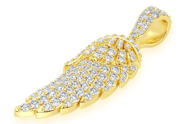 Erkals Jewellers Angel Wing Pendant 18K Gold Diamond 0.85ctw