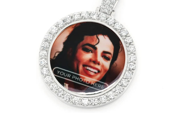 Erkals Jewellers Picture Memory Pendant 18K Gold Diamond 2.75ctw