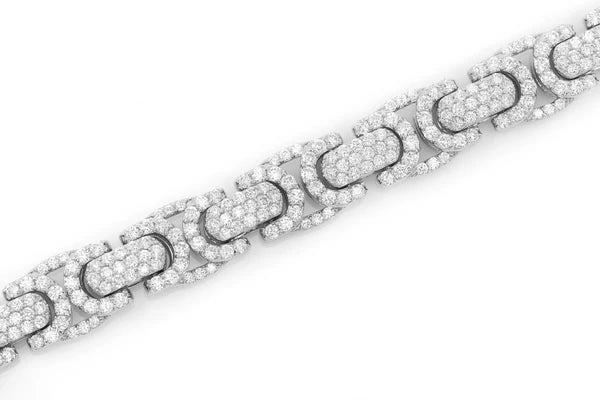 Erkals Jewellers Byzantine Link Diamond Bracelet 18K Gold 10.00ctw