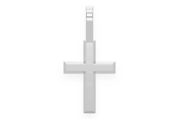 Erkals Jewellers Solid Angled Cross Pendant 18K Gold
