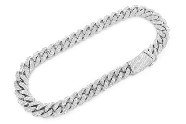 Erkals Jewellers 20mm Miami Cuban Link Diamond Necklace 18K Gold 41.00ctw