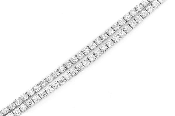 Erkals Jewellers 15pt Prong Set Tennis Necklace 18K Gold 22.00ctw