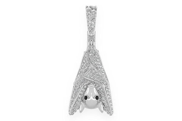 Erkals Jewellers Hanging Bat Pendant 18K Gold Diamond 0.75ctw