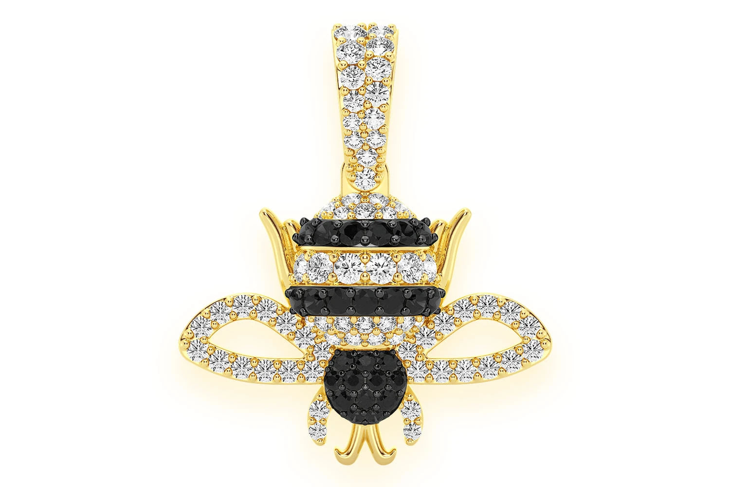 Erkals Jewellers Bumble Bee Pendant 18K Gold Diamond 0.50ctw