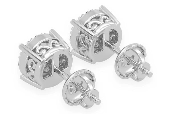 Erkals Jewellers Mosaic Stud Earrings 18K Gold 0.50ctw