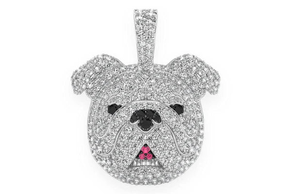 Erkals Jewellers Bulldog Pendant 18K Gold Diamond 1.55ctw