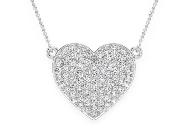 Erkals Jewellers Bubbly Heart Pendant 18K Gold Diamond 0.60ctw