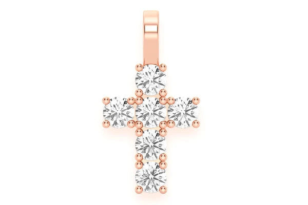 Erkals Jewellers Rocks Cross Pendant 18K Gold Diamond 1.25ctw