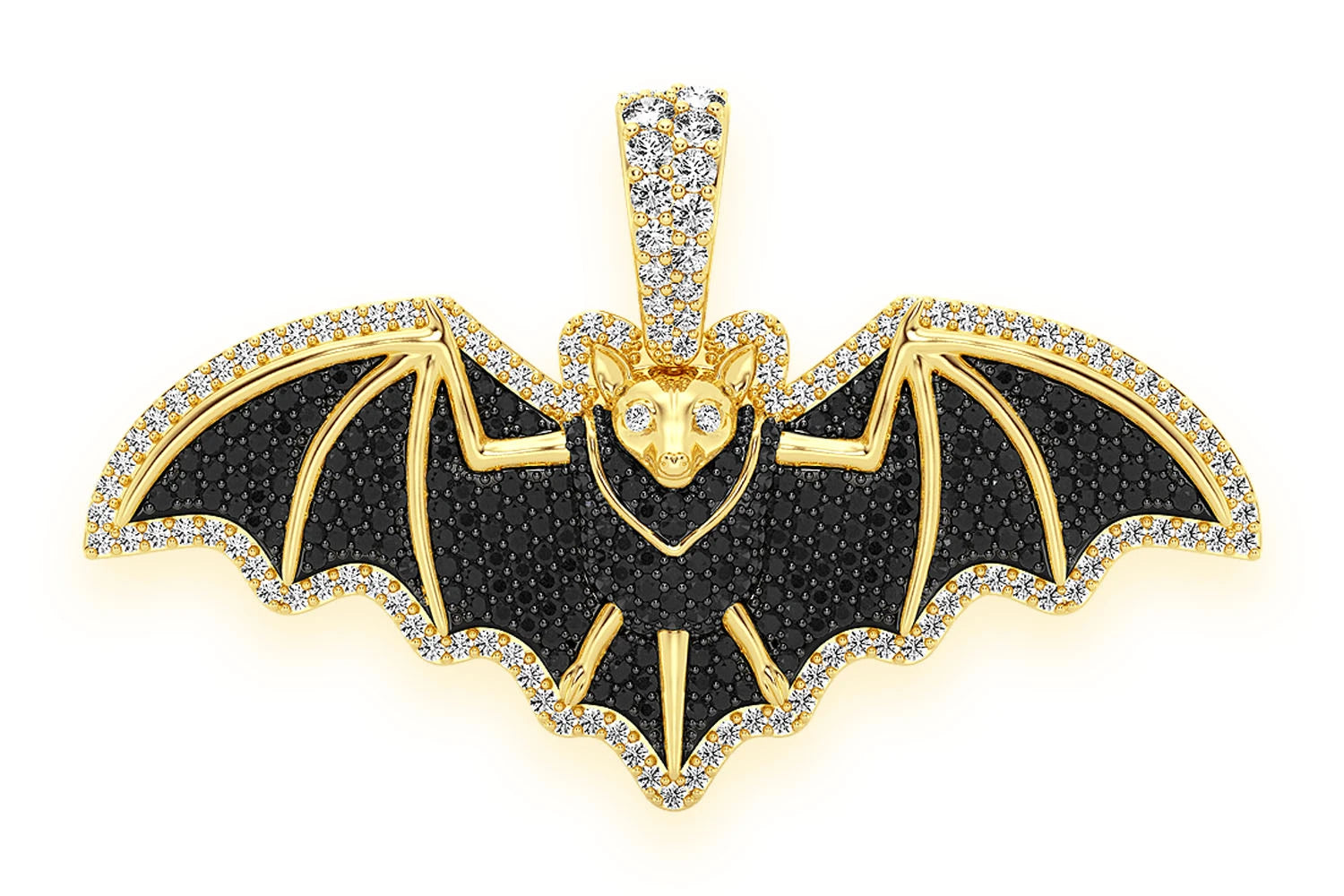 Erkals Jewellers Bat Pendant 18K Gold Diamond 1.75ctw