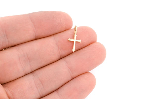 Erkals Jewellers Triple Point Cross Pendant 18K Gold