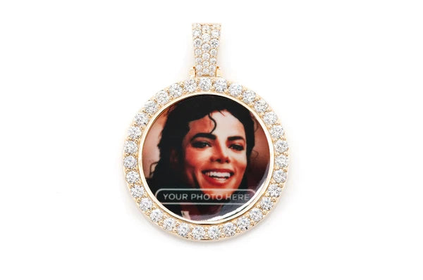 Erkals Jewellers Picture Memory Pendant 18K Gold Diamond 2.75ctw
