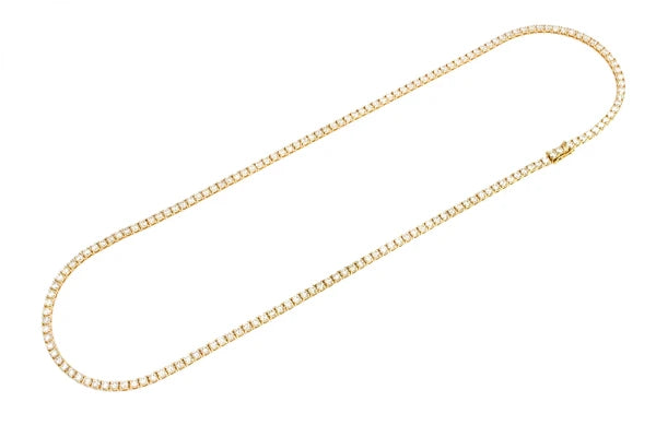 Erkals Jewellers 15pt Prong Set Tennis Necklace 18K Gold 22.00ctw