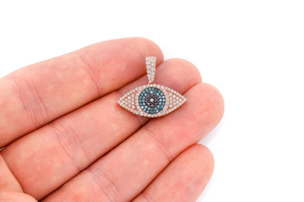 Erkals Jewellers Evil Eye Pendant 18K Gold Diamond 0.85ctw