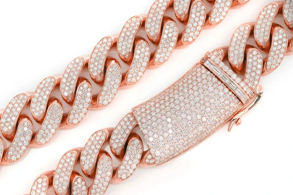 Erkals Jewellers 20mm Miami Cuban Link Diamond Necklace 18K Gold 41.00ctw