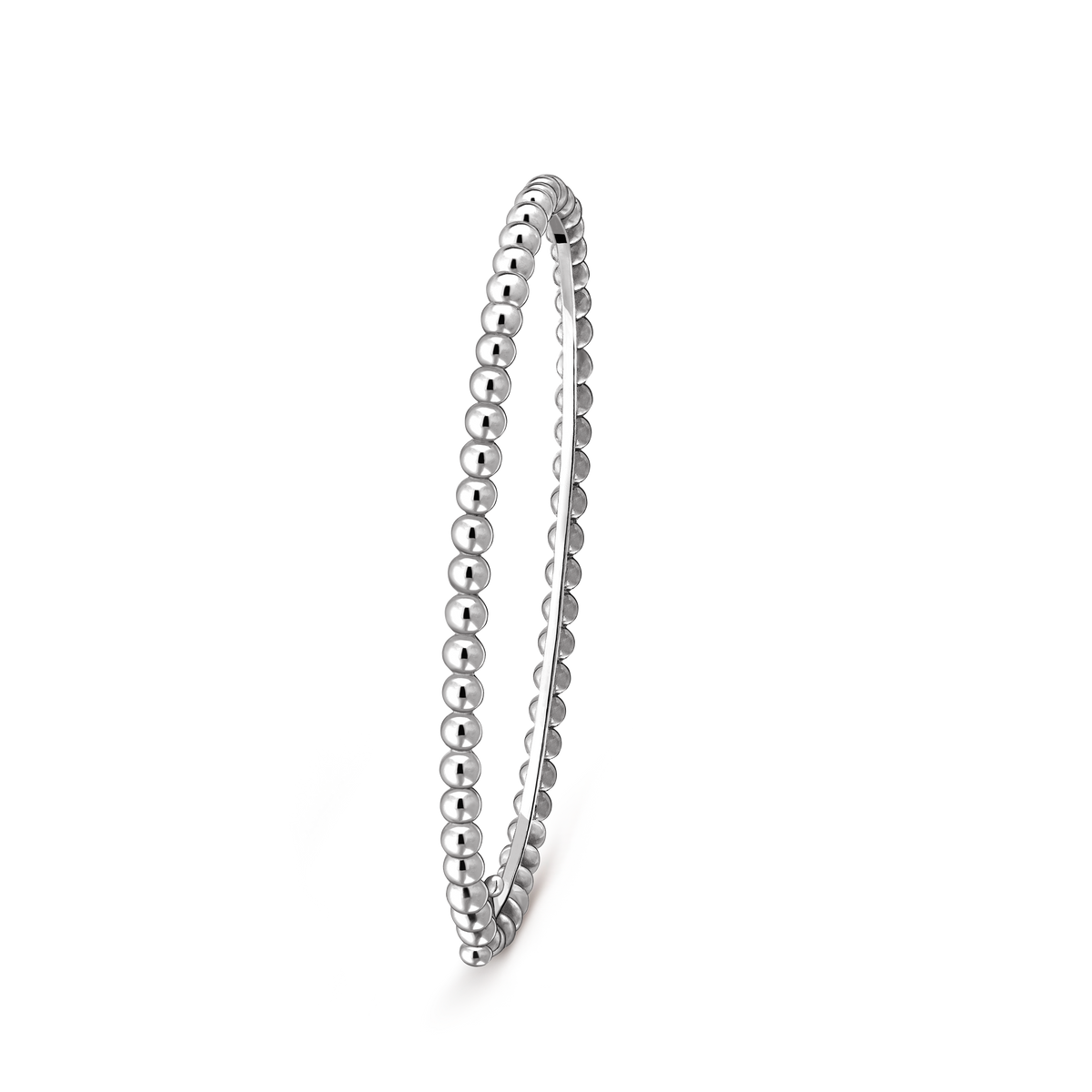 Van Cleef & Arpels Perlée Pearls Of Gold Medium Bracelet 18K White Gold