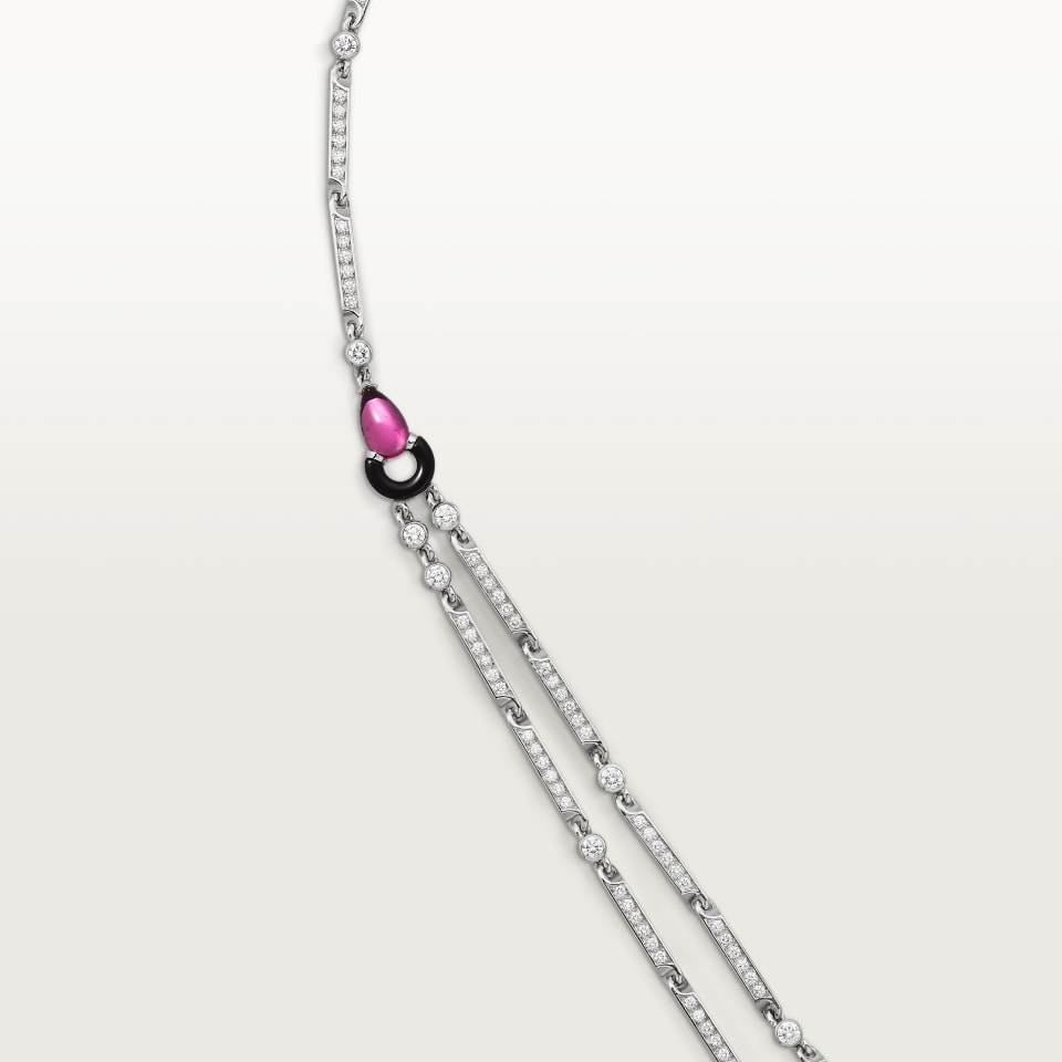 Cartier Panthère de Cartier Necklace White Gold Rubellites Diamonds