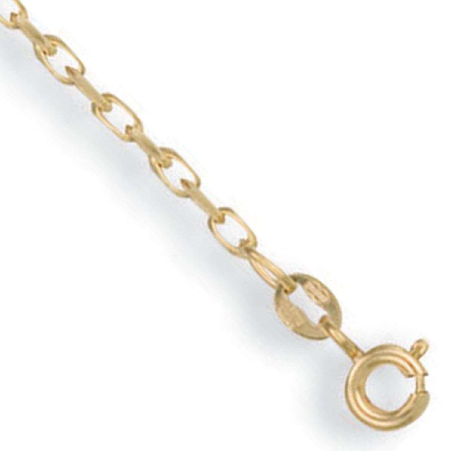 Yellow Gold 1.9mm Diamond Cut Oval Belcher Chain - 9ct Gold