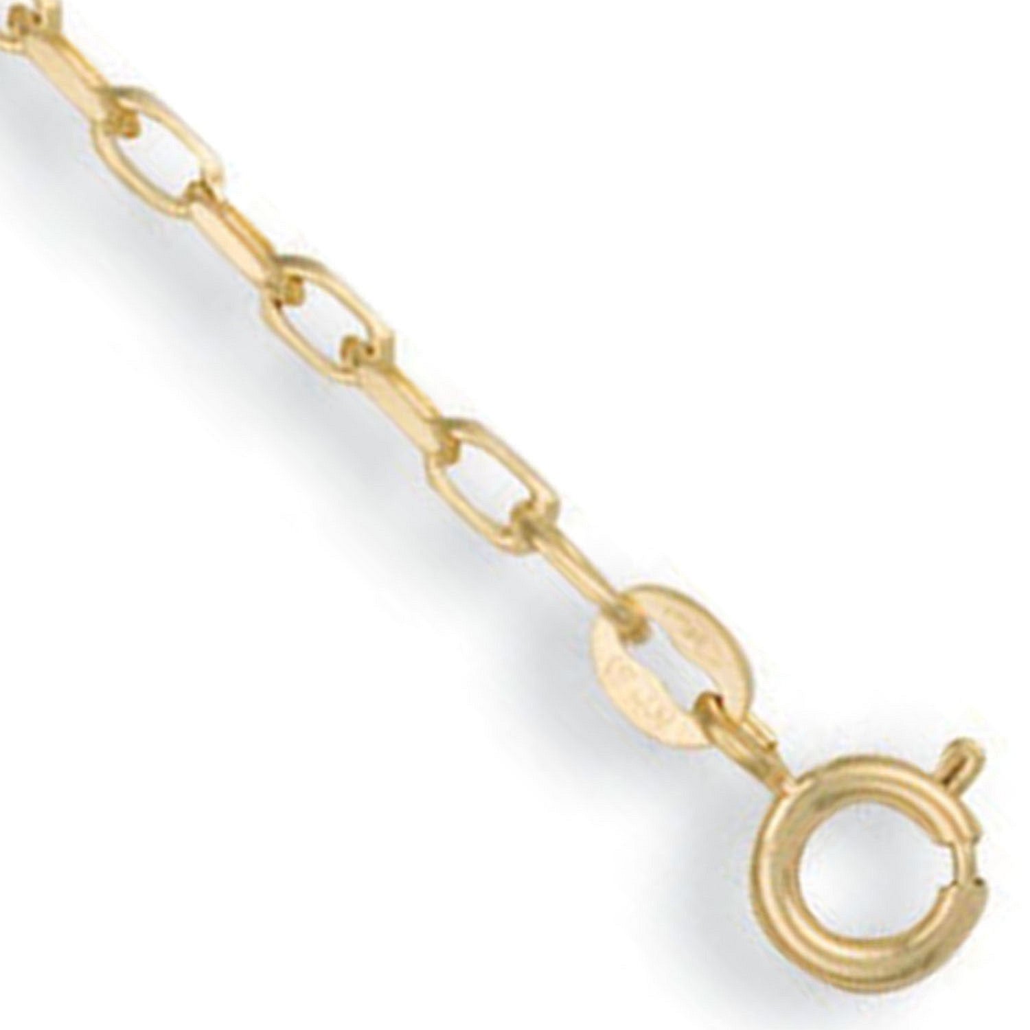 Yellow Gold 2.2mm Diamond Cut Oval Belcher Chain - 9ct Gold
