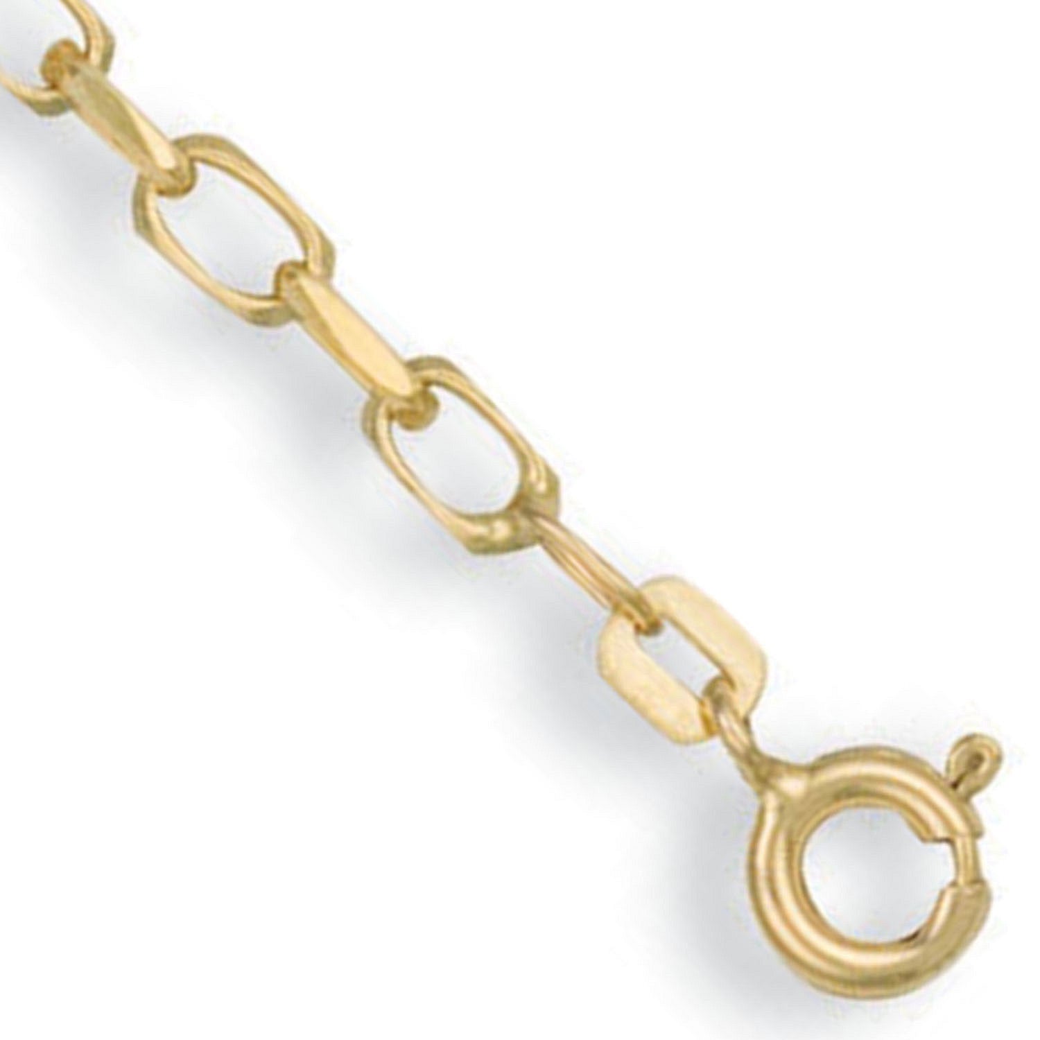 Yellow Gold 2.8mm Diamond Cut Oval Belcher Chain - 9ct Gold