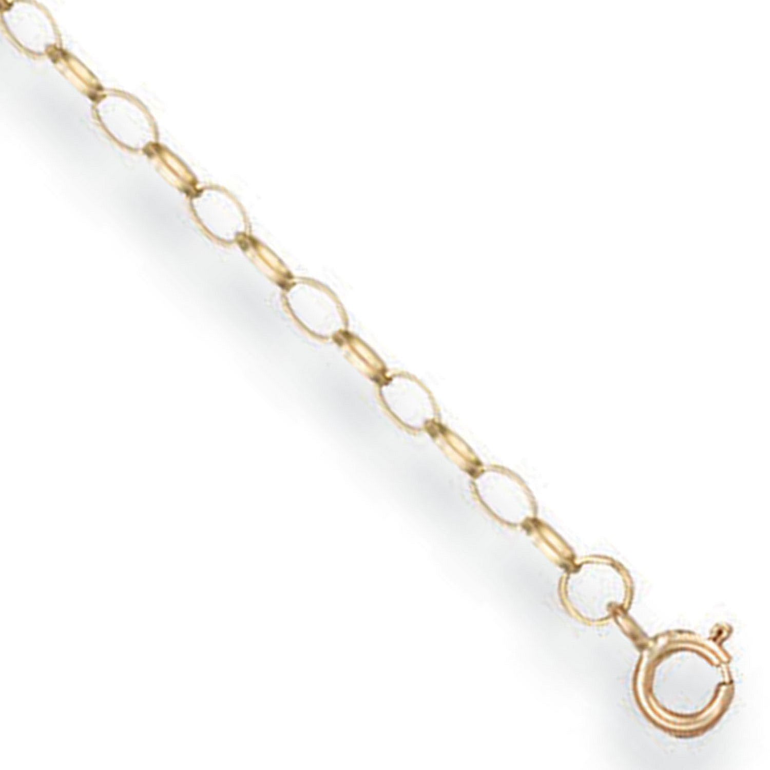 Yellow Gold 1.5mm Oval Belcher Chain - 9ct Gold