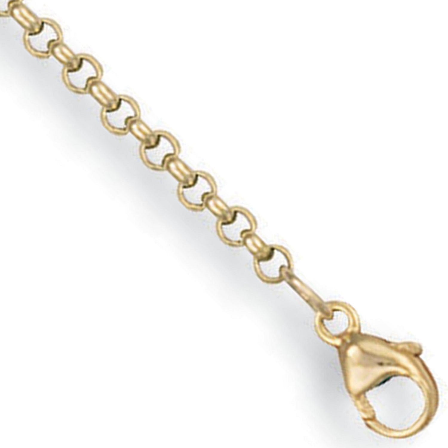Yellow Gold 2.5mm Round Belcher Chain - 9ct Gold