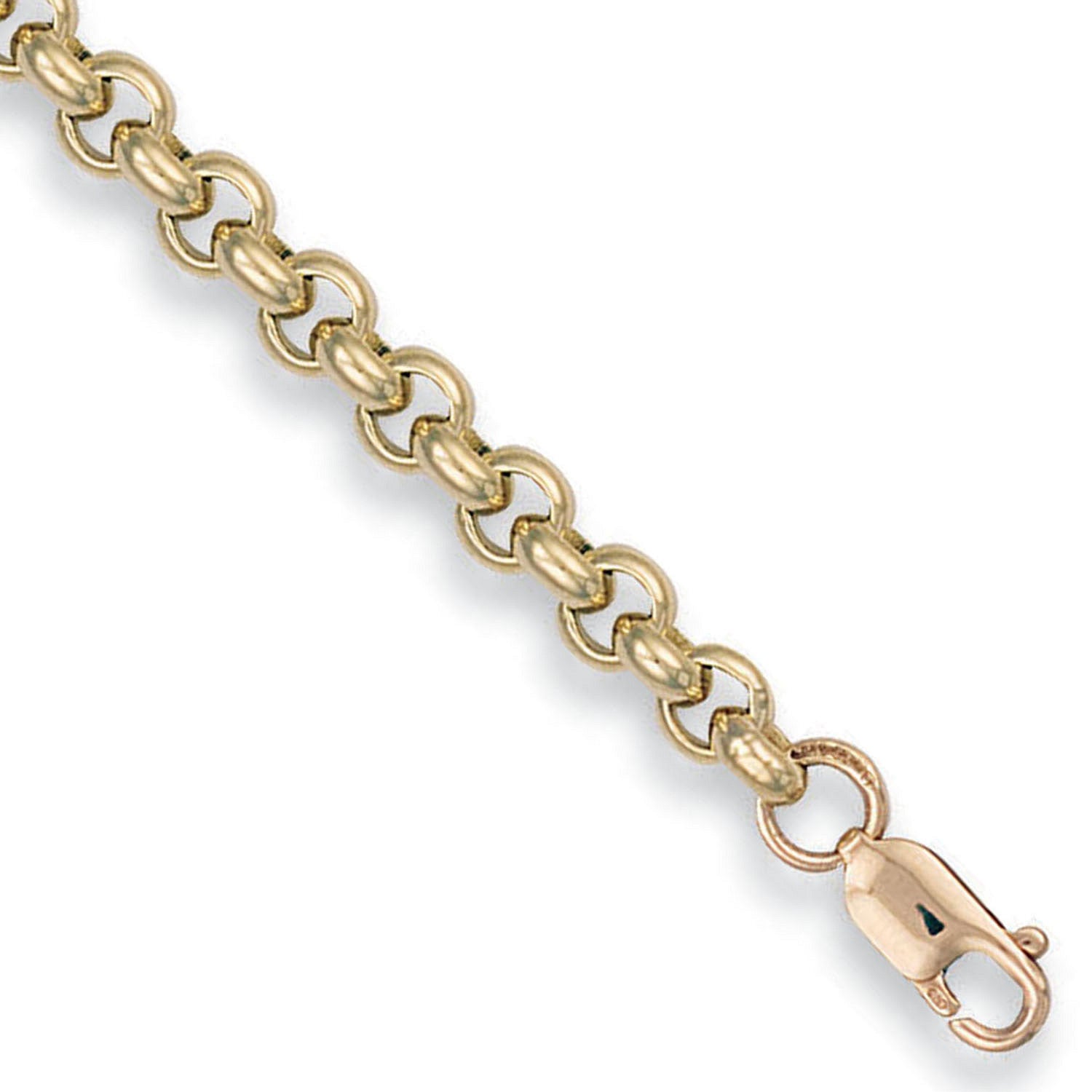 Yellow Gold 6.2mm Round Belcher Chain - 9ct Gold