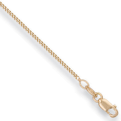 18ct Yellow Gold 1.4mm Curb Chain - 18ct Gold