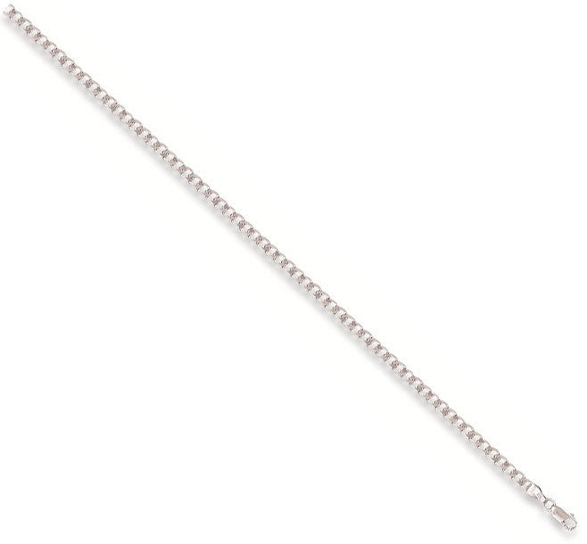 White Gold 3.0mm Curb Chain - 9ct Gold