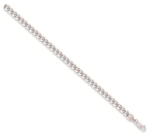 White Gold 3.7mm Curb Chain - 9ct Gold