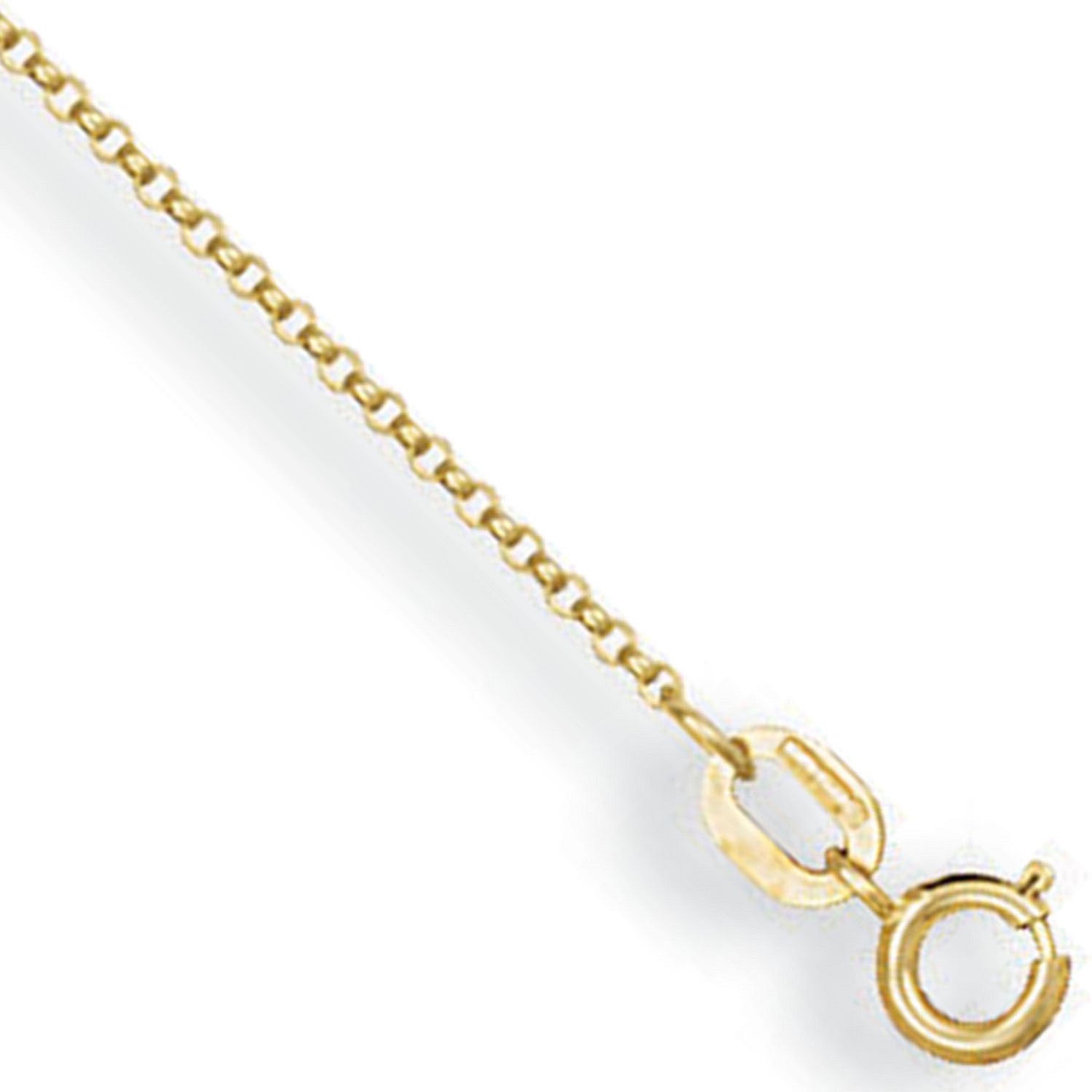 Yellow Gold 1.1mm Micro Belcher Chain - 9ct Gold