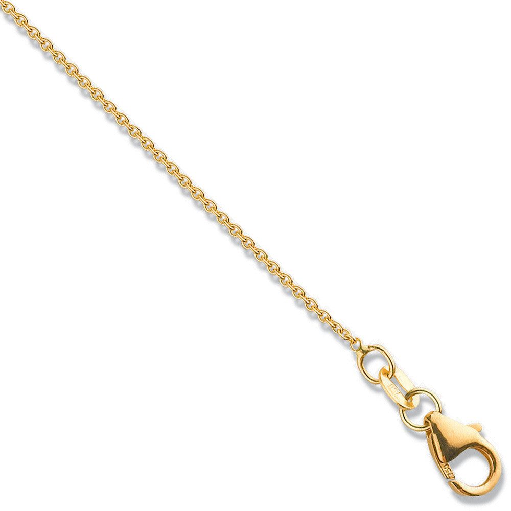 18ct Yellow Gold 1.1mm Rolo Chain - 18ct Gold